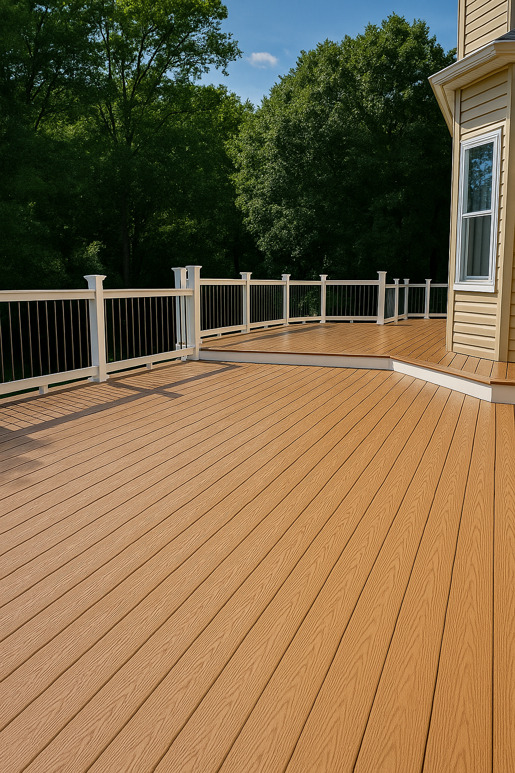 Deck with railings Maryland – Davis Construction