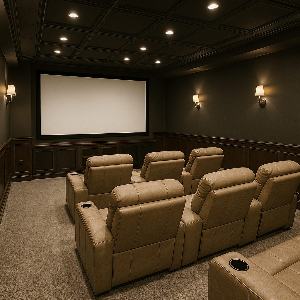 Basement Home Theater – Charles County, MD | Davis Construction