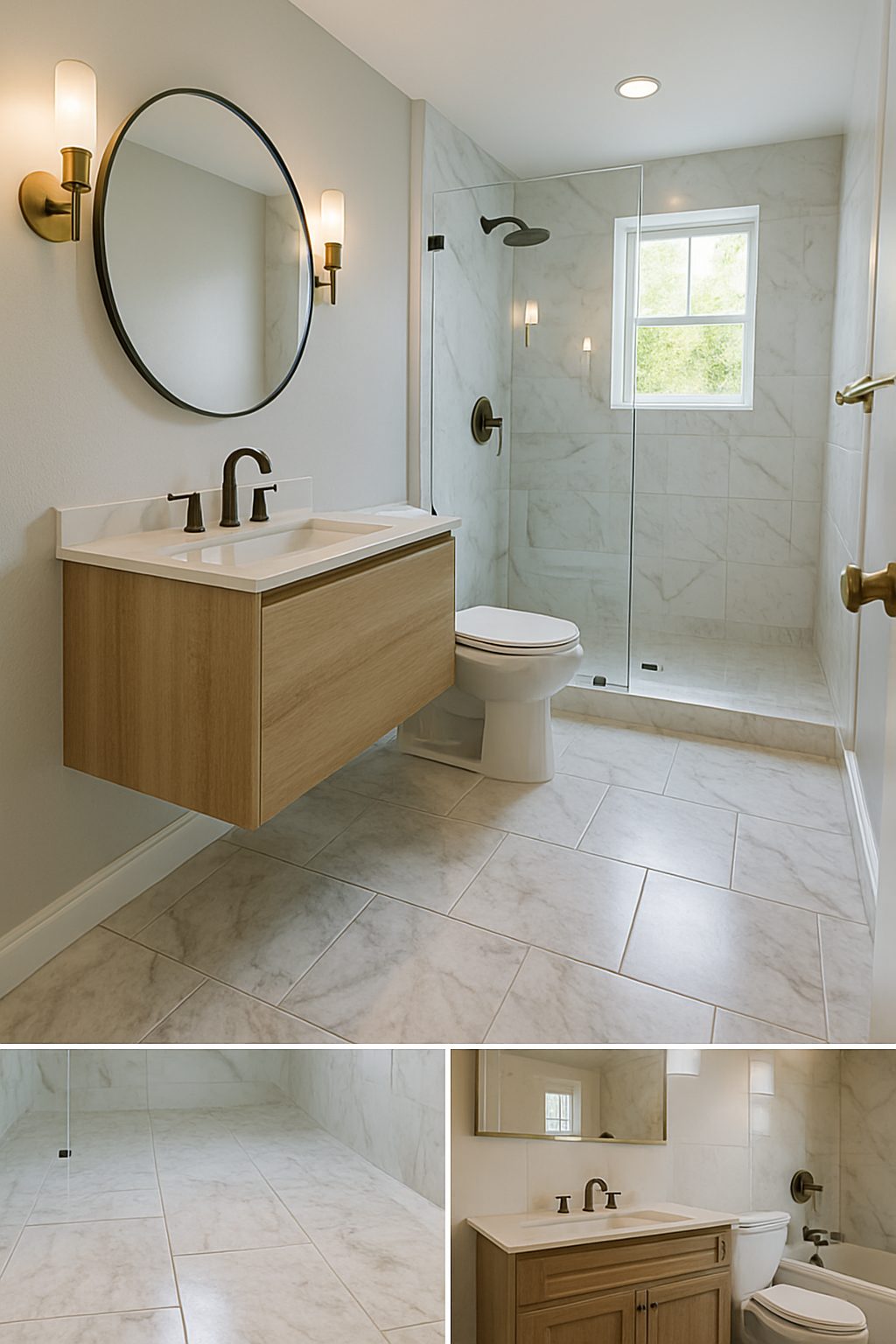 Contemporary Bathroom Remodel – La Plata, MD | Davis Construction