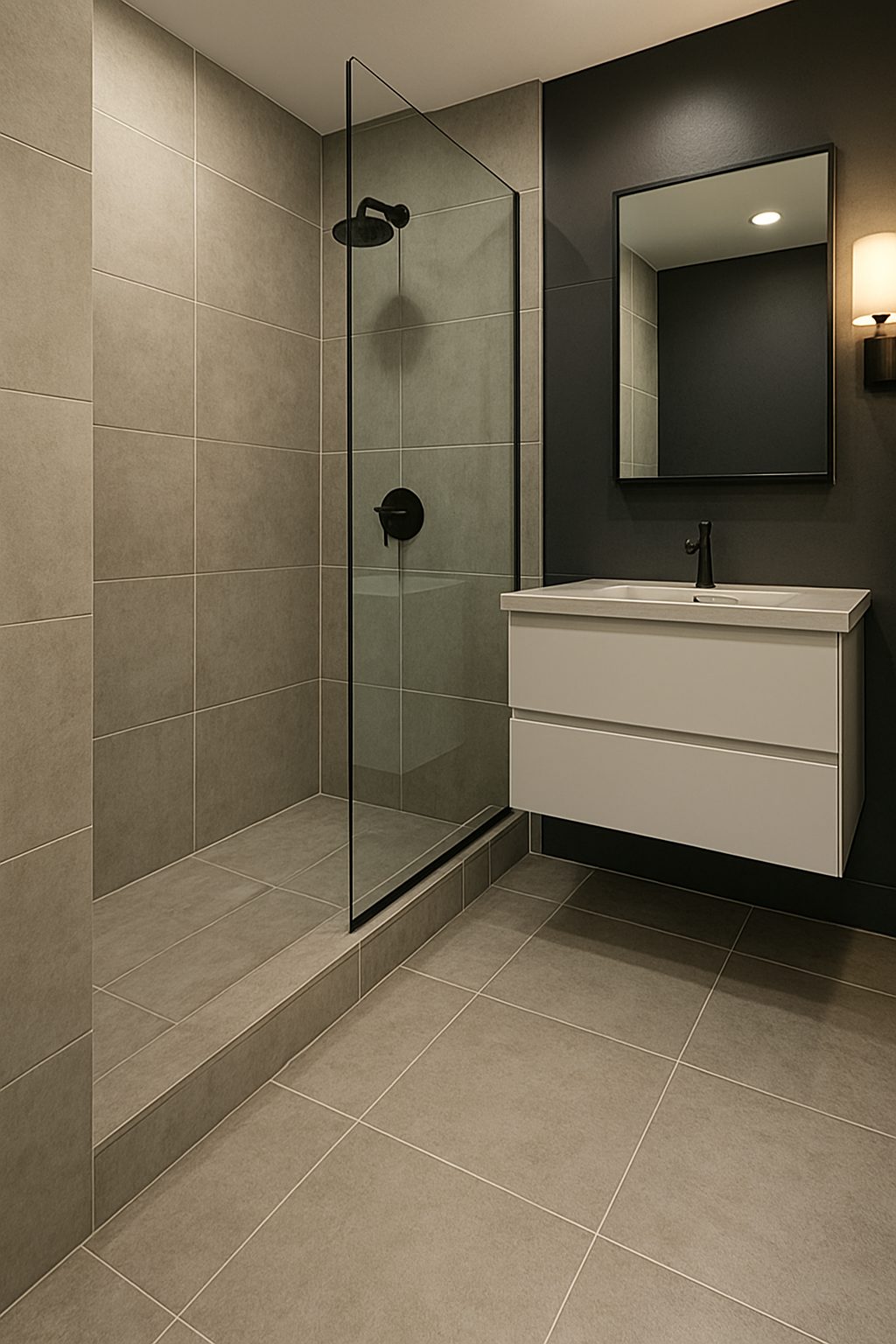 Tile Walk-In Shower Remodel – Chaptico, MD | Davis Construction