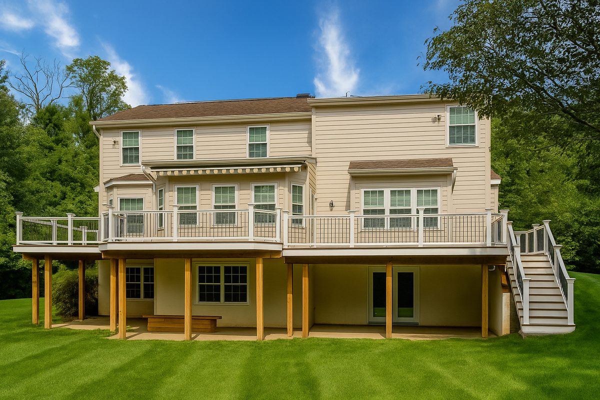 Composite Deck with Railing – Avenue, MD | Davis Construction
