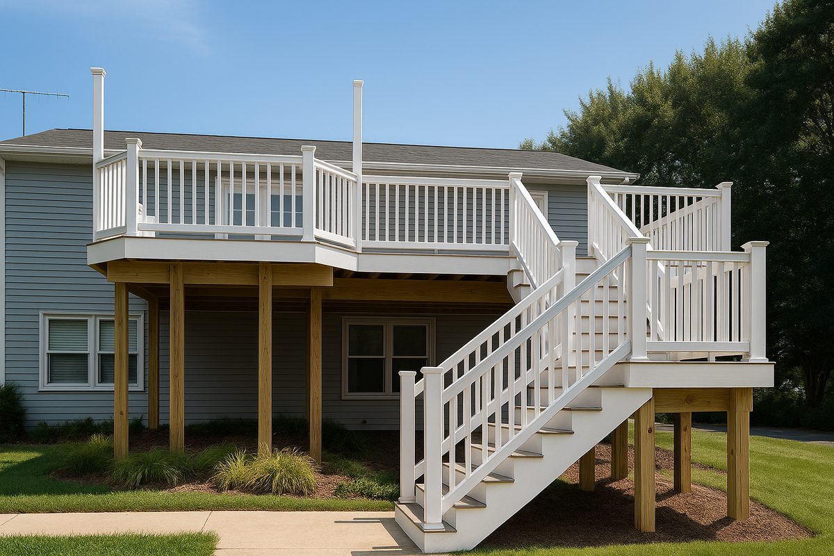 Two-Story Deck Build – Charlotte Hall, MD | Davis Construction